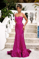 Portia and Scarlett - Ps22036 Corset Style Sequin Gown - view 11