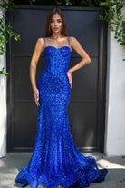 Portia and Scarlett - Ps22036 Corset Style Sequin Gown - view 9