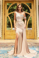 Portia and Scarlett PS22222 Beaded Accent Asymmetric Dress