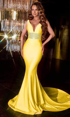 Portia and Scarlett ps22524 - V-Neck Beaded Plus Size Prom Gown - view 6