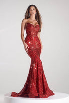 Portia and Scarlett PS22538 - Sequin Motif Mermaid Evening Dress - view 14