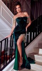 Portia and Scarlett PS23151 - Jewel Fringed Evening Dress - view 7