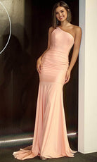 Portia and Scarlett PS24051X - Asymmetrical Trumpet Prom Dress - view 5