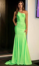Portia and Scarlett PS24051X - Asymmetrical Trumpet Prom Dress