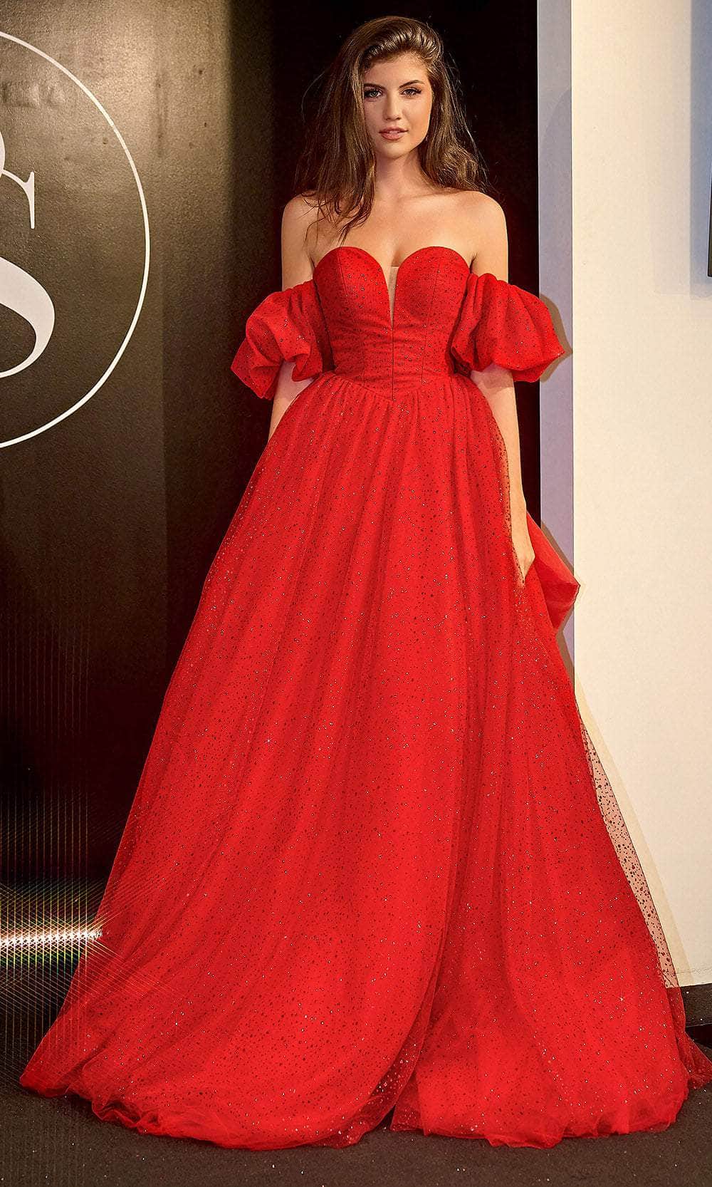 Portia and Scarlett PS24066 - Sweetheart Ballgown with Slit - view 4