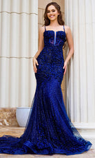 Portia and Scarlett PS24252 - Lace Corset Prom Dress - Silhouette Dresses