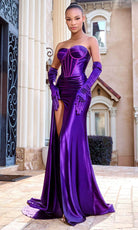 Portia and Scarlett PS24402 - Sweetheart Side Drape Prom Gown - view 6