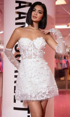Portia and Scarlett PS24446 - Sweetheart 3D Floral Cocktail Dress - designer cocktail dress at Silhouette Dresses