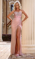 Portia and Scarlett PS24508 - Scoop Beaded Net Prom Gown - designer prom dress at Silhouette Dresses