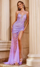 Portia and Scarlett PS24522 - Illusion Sheath Prom Dress - back view