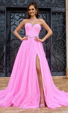 Portia and Scarlett PS24632 - Beaded Trim Strapless Prom Gown