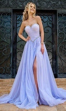 Portia and Scarlett PS24632 - Beaded Trim Strapless Prom Gown - view 6