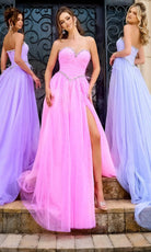Portia and Scarlett PS24632 - Beaded Trim Strapless Prom Gown - view 5