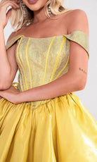 Portia and Scarlett PS24762 - Jeweled Corset Cocktail Dress - detail view