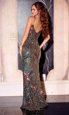 Portia and Scarlett PS24816X - Geometric Sequin Prom Dress