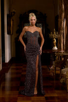 Portia and Scarlett PS24850C - Illusion Jeweled Evening Gown