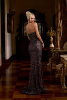 Portia and Scarlett PS24850C - Illusion Jeweled Evening Gown