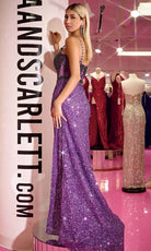 Portia and Scarlett PS24872C - Illusion Corset Beaded Prom Gown