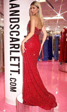 Portia and Scarlett PS24878C - Sequined Sweetheart Fitted Prom Dress - Silhouette Dresses