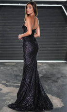 Portia and Scarlett PS24942 - Embellished Asymmetrical Prom Dress - detail view