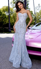 Portia and Scarlett PS25150 - Crystal Mermaid Prom Dress - back view