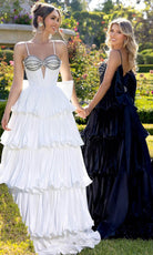 Portia and Scarlett PS25165 - Tiered A-Line Prom Dress