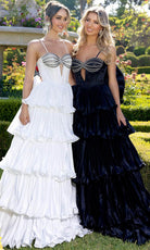 Portia and Scarlett PS25165 - Tiered A-Line Prom Dress - designer prom dress at Silhouette Dresses