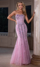 Portia and Scarlett PS25169 - Godet Detailed Prom Dress - view 6