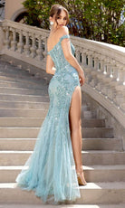 Portia and Scarlett PS25198 - Off Shoulder Applique Prom Dress