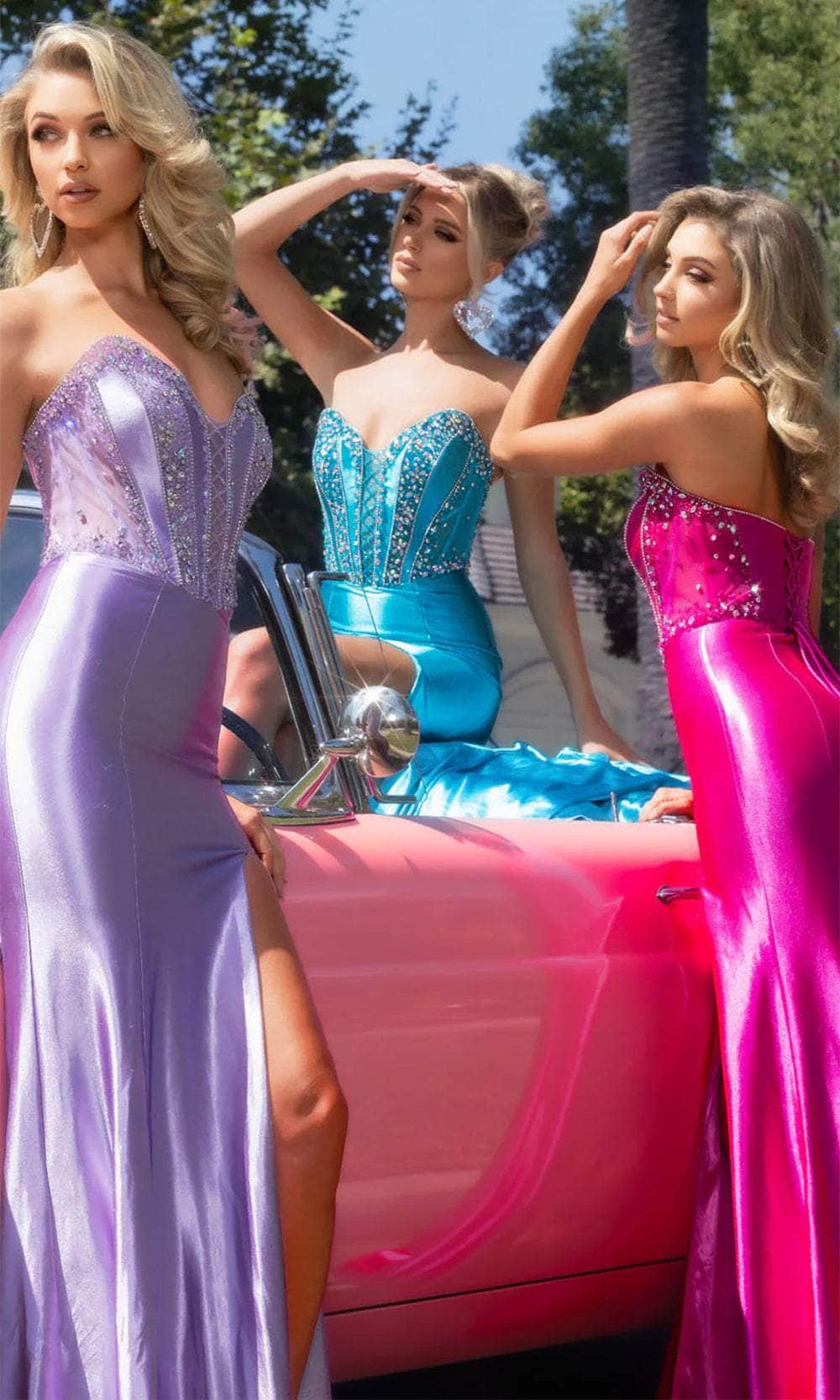 Portia and Scarlett PS25235 - Jewel Encrusted Prom Dress - view 5
