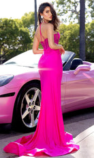 Portia and Scarlett PS25242 - Cutout Halter Prom Dress - Silhouette Dresses