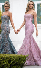 Portia and Scarlett PS25251 - Lace Detailed Prom Dress - view 7