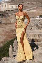 Portia and Scarlett PS25294 - 3D Flower Embellished Prom Gown