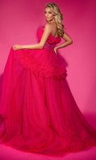 Portia and Scarlett PS25305 - Ruffle Detailed Strapless Ballgown