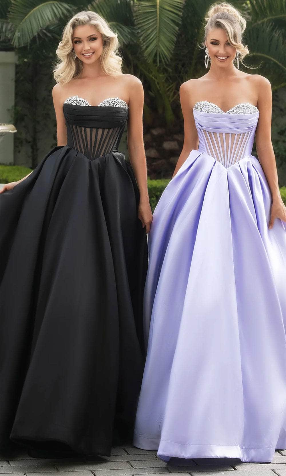 Portia and Scarlett PS25306 - Jeweled Corset Ballgown - designer ball gown at Silhouette Dresses