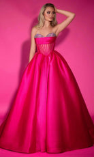 Portia and Scarlett PS25306 - Jeweled Corset Ballgown - view 8