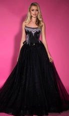 Portia and Scarlett PS25336 - Crystal Beaded Scoop Ballgown - designer ball gown at Silhouette Dresses
