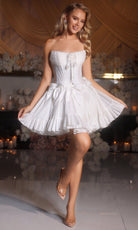 Portia and Scarlett PS25700 Scoop Bow Detailed Mini Dress