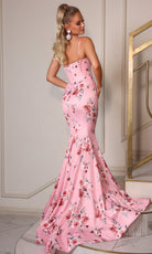 Portia and Scarlett PS26000 - Floral Corset Mermaid Gown