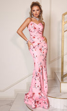 Portia and Scarlett PS26001 Printed Floral Sheath Dress