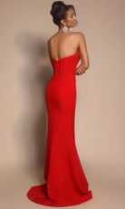 Portia and Scarlett PS26008 - Beaded Top Strapless Fitted Dress