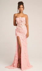Portia and Scarlett PS26011 - 3D Floral Beaded Gown - Silhouette Dresses