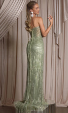 Portia and Scarlett PS26012 - Strapless Plunge Embellished Dress