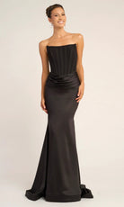 Portia and Scarlett PS26032 - Strapless Paneled Sheath Prom Dress