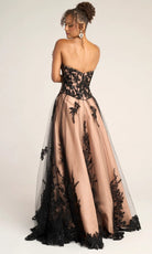 Portia and Scarlett PS26061 - Floral Lace Corset A-Line Prom Dress