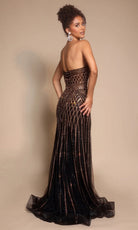 Portia and Scarlett PS26072 Geometric Beaded Dress