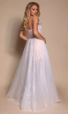 Portia and Scarlett PS26078 - Corset A-Line Dress With Embroidery