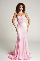 Portia and Scarlett PS26086 - Lace Corset Mermaid Prom Gown