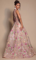Portia and Scarlett PS26091 V-Neckline Floral Dress