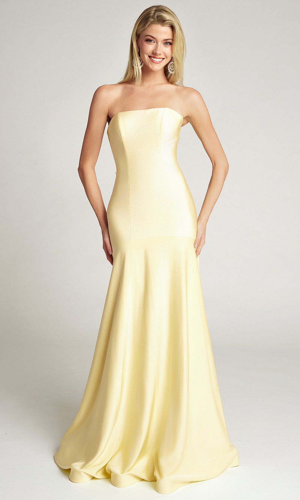 Portia and Scarlett PS26101 - Strapless Drop Waist Mermaid Prom Gown - Silhouette Dresses